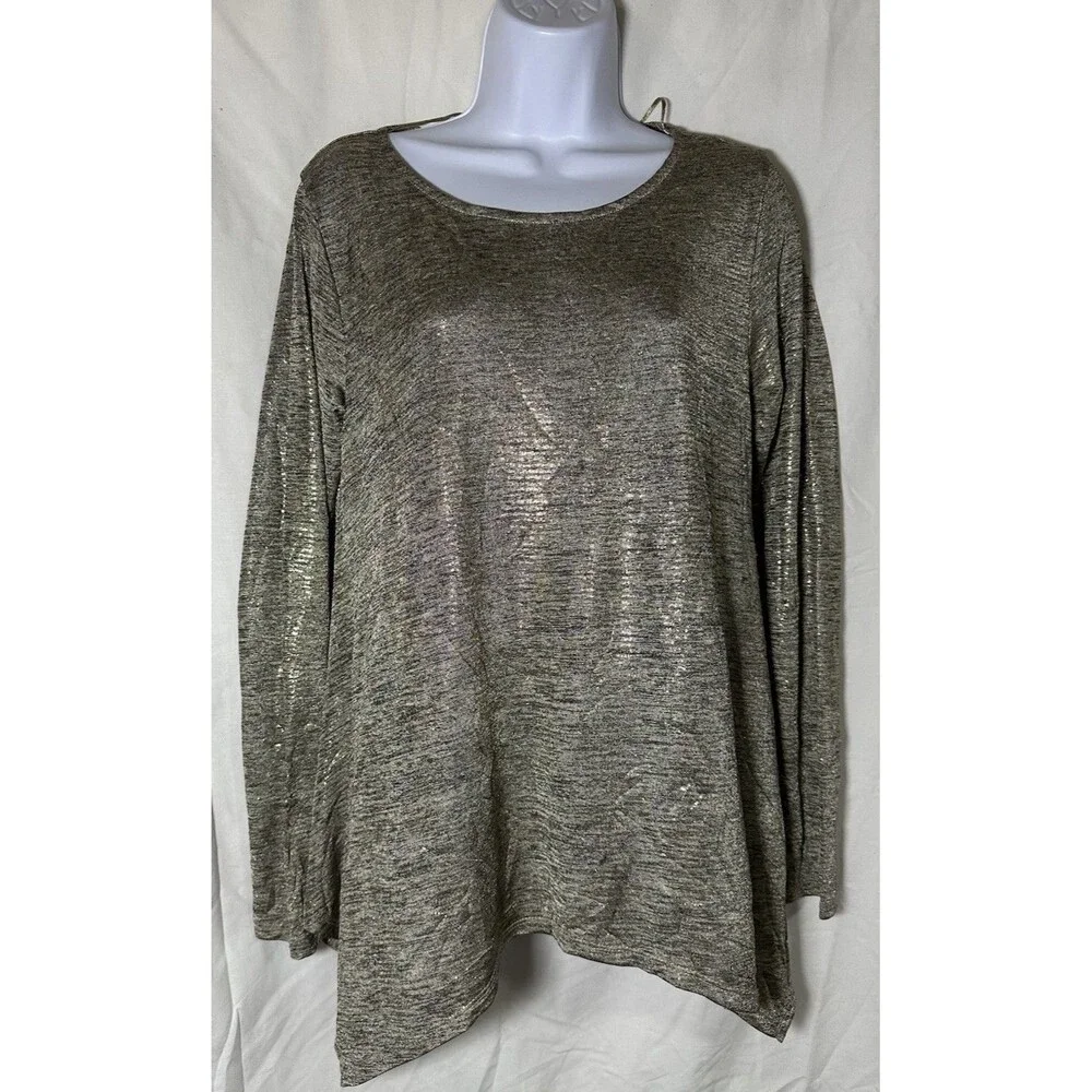 Bobeau Marled Pullover Tunic Cozy Sweater Size M
